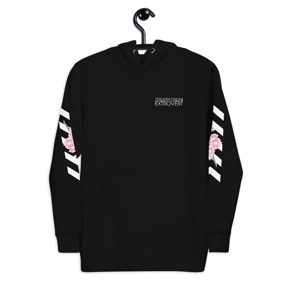 Series 1 - Blossom Hoodie (Black) - IntrovertedExtrovert™
