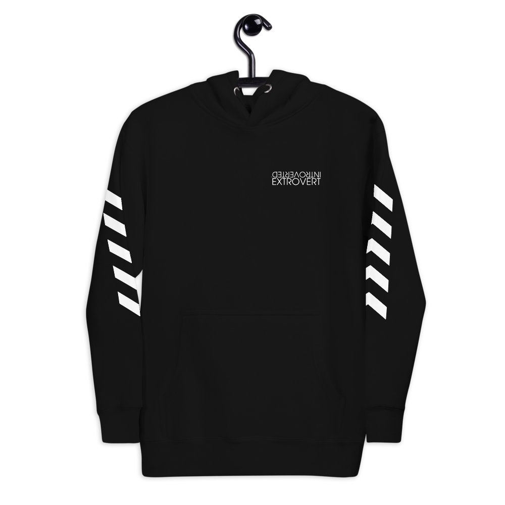 Series 1 - Classic Hoodie (Black) - IntrovertedExtrovert™