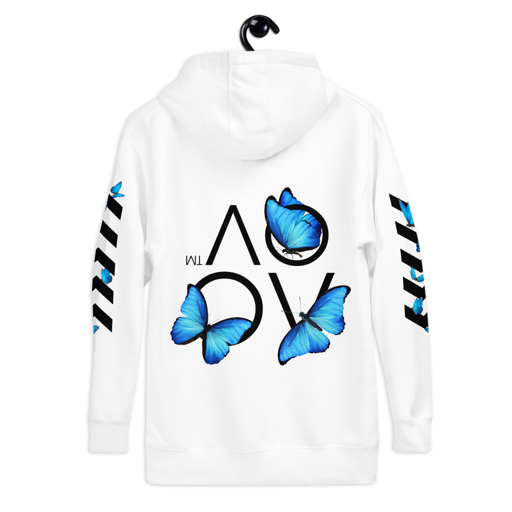 Series 1 - Butterfly Hoodie (White) - IntrovertedExtrovert™